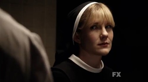 Lily Rabe as Sister Mary Eunice in American Horror Story: Asylum. Photo courtesy of FX promotions.